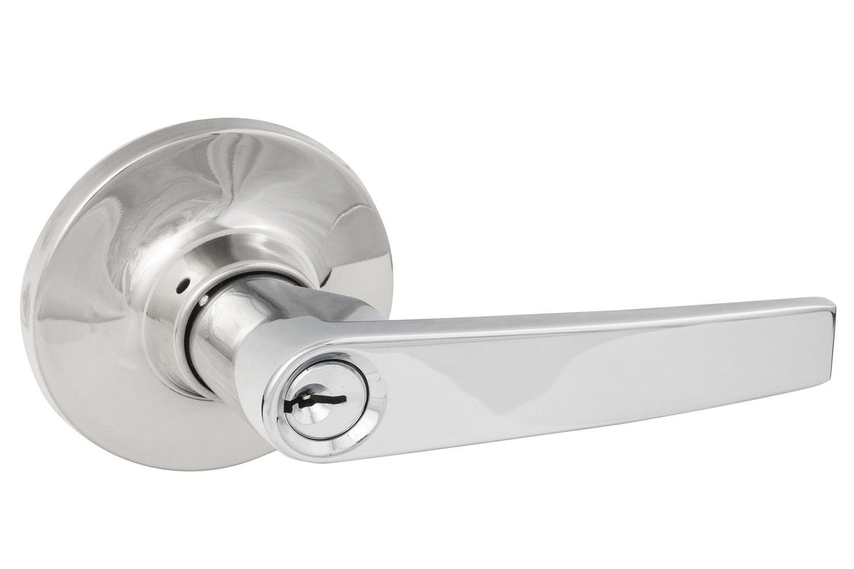 Sure-Loc CD107 26 polished chrome keyed entry door lever