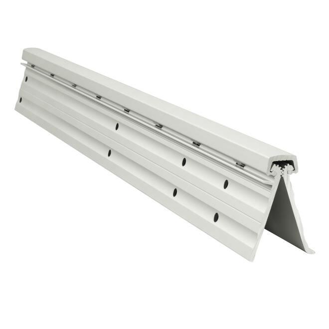 Pemko CFM83SLFHD1 83 Inch Full Mortise Heavy Duty Geared Continuous Hinge Short Leaf Flush Clear Anodized Aluminum Finish