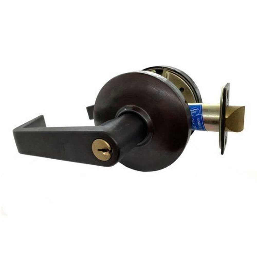 Cal-Royal CGN00-10B oil rubbed dark bronze keyed entry door lever