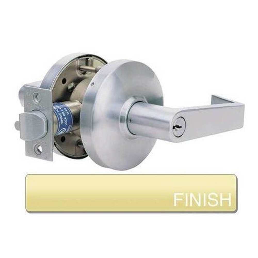 Cal-Royal CGN03-3 bright polished brass classroom door lever