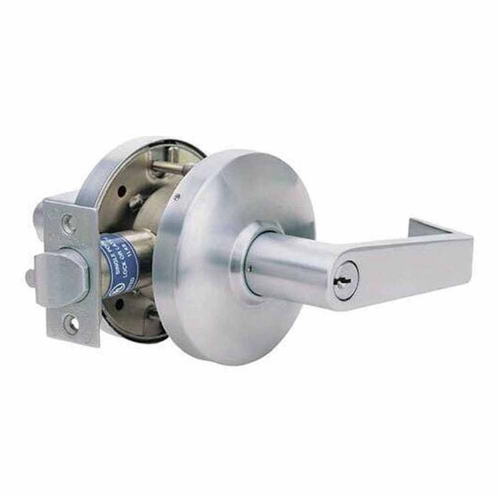 Cal-Royal CGN05-26D satin chrome storeroom door lever