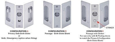 Cavilock CL205A Passage Pocket Door Handle