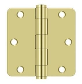 Orca Hardware COM3514-3 plain bearing hinge in polished brass, additional view