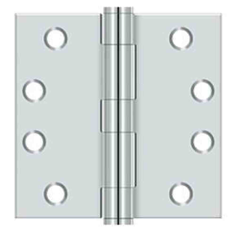 Orca Hardware COM4040-26 bright polished chrome plain bearing hinge