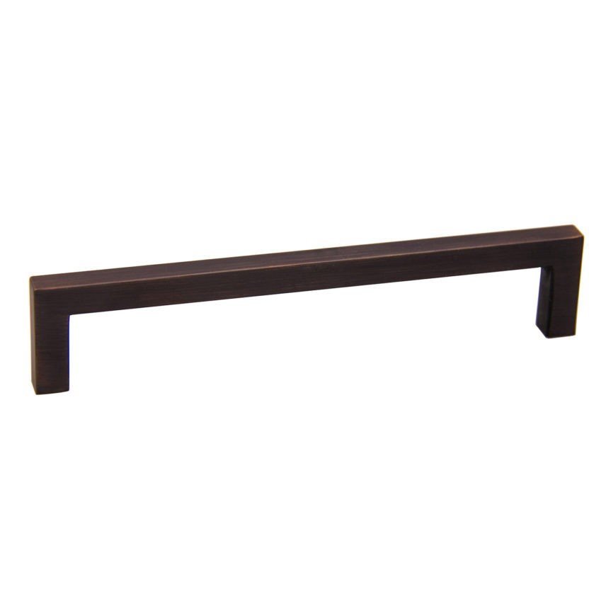 Orca Hardware CP-21160-ORB square cabinet pull in oil-rubbed bronze, additional view