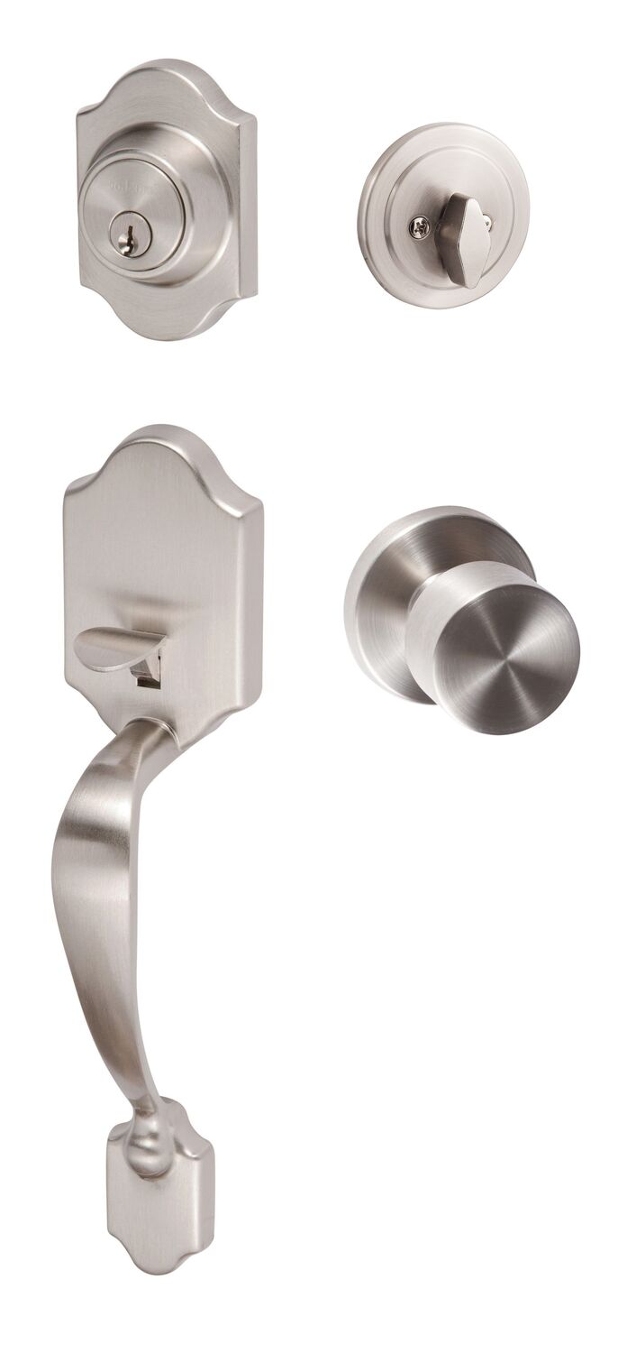 Sure-Loc CR507-BG-RD 15 satin nickel single cylinder handleset