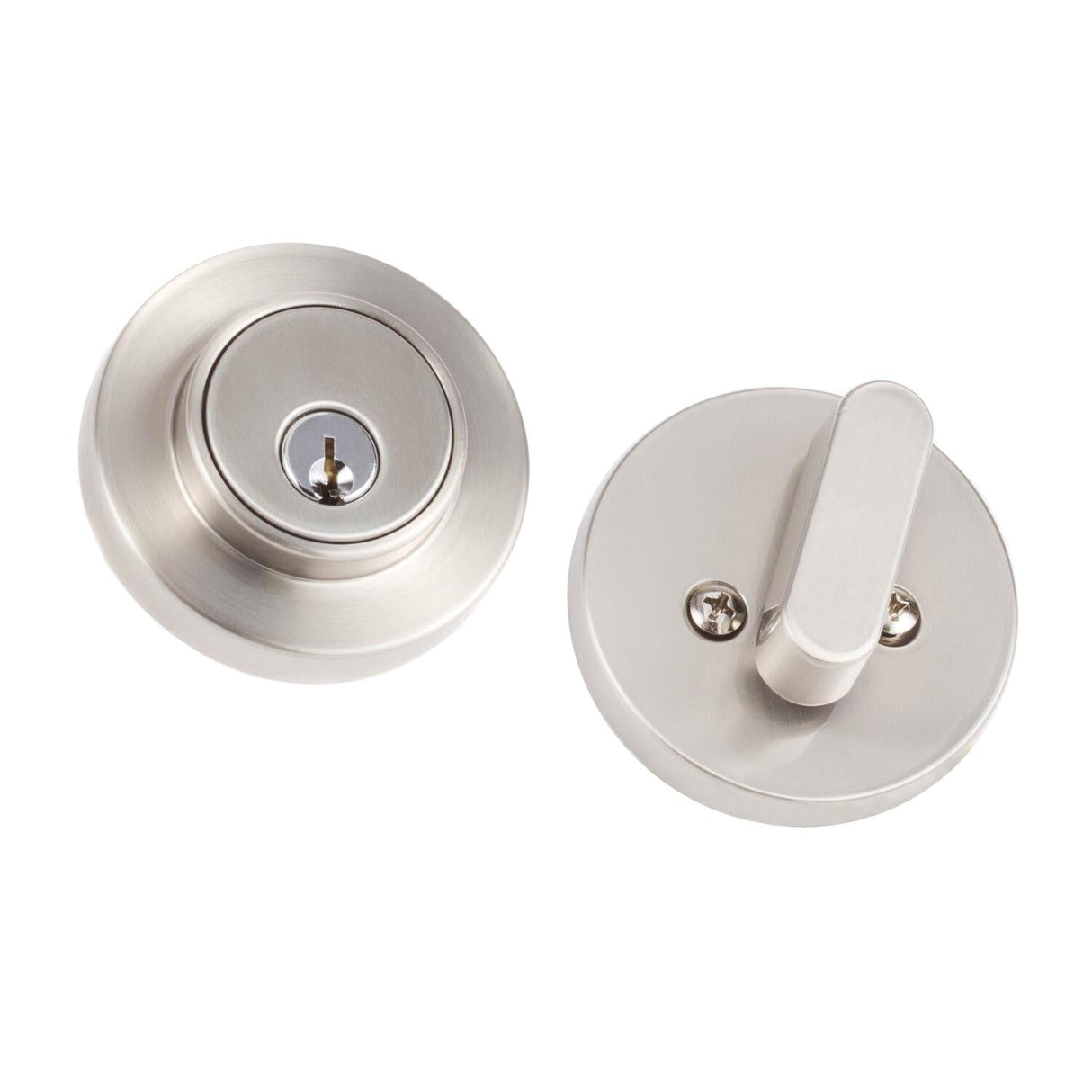 Sure-Loc Hardware DB201-MD 32D Modern single cylinder deadbolt in stainless steel, additional view