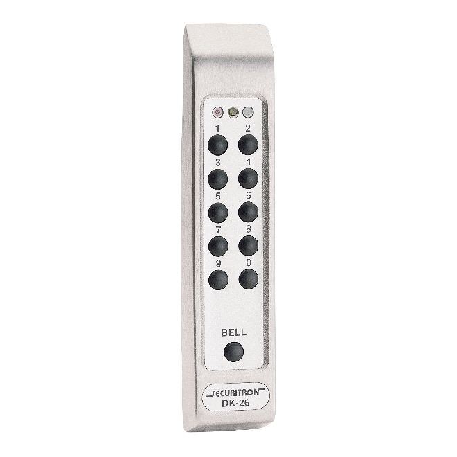 Securitron DK26PSS satin stainless steel digital keypad