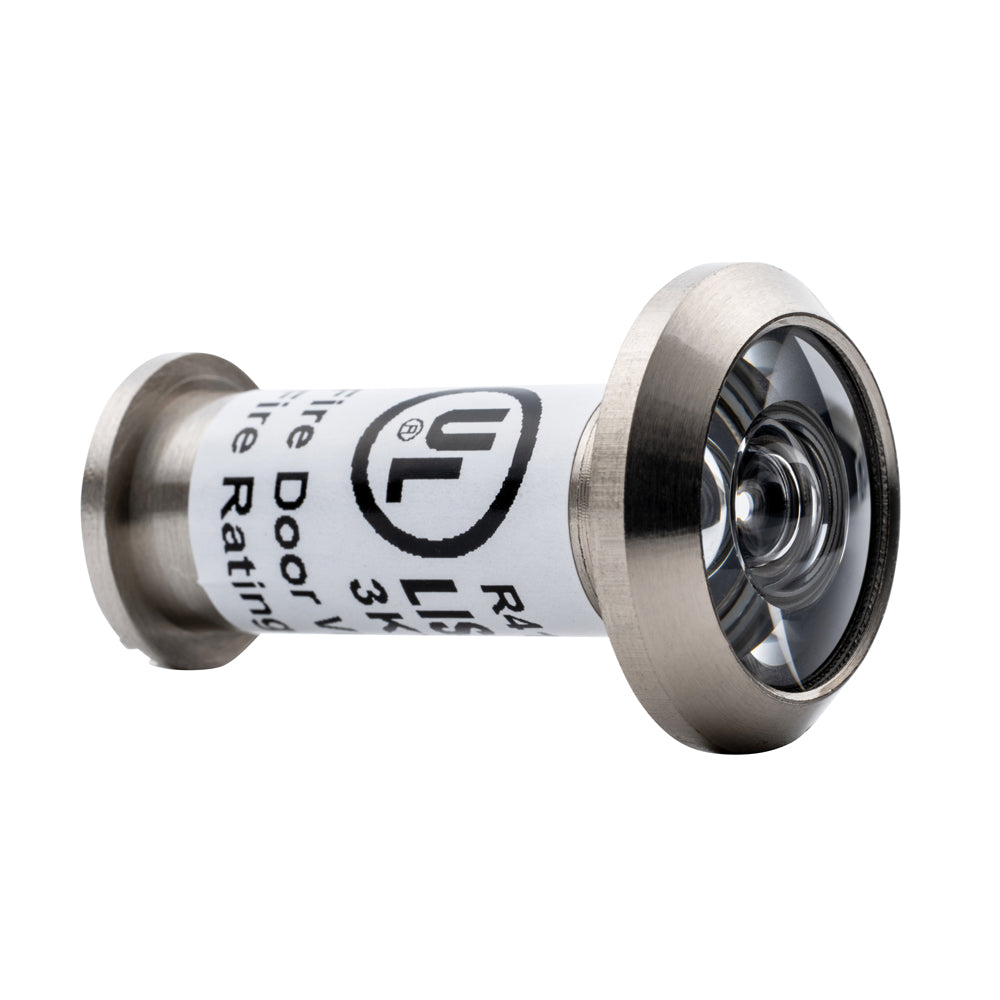 GEO GBH-DV180UL 20 Minute UL Fire Rated 180 Degree Door Viewer for 9/16" Hole for 1-3/8" to 2-1/4" Door - Satin Nickel