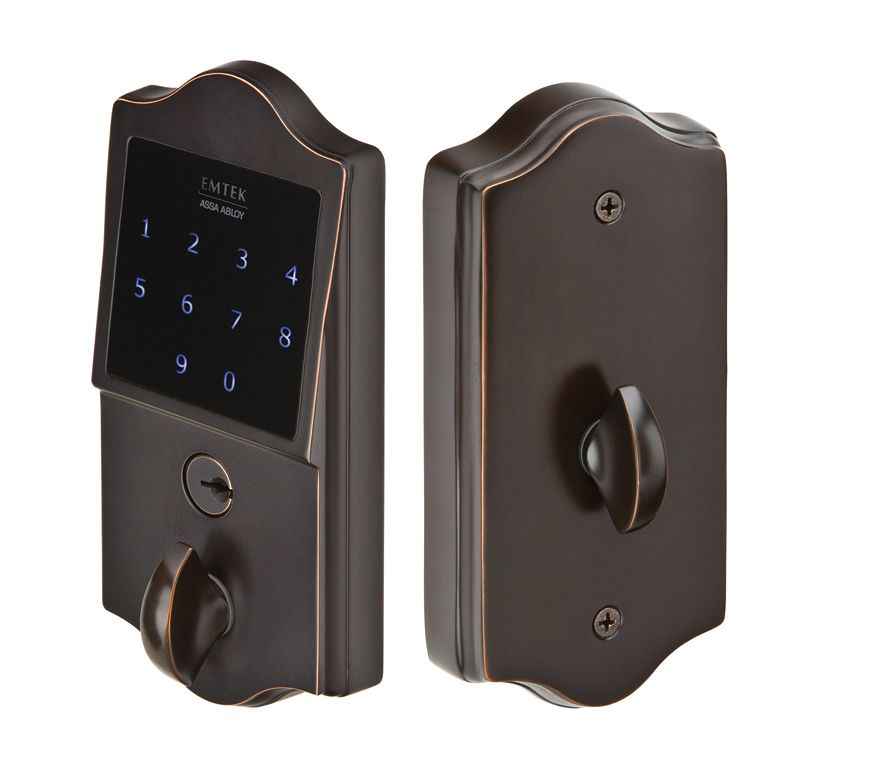 Emtek Classic Electronic Touchscreen Deadbolt in Oil Rubbed Bronze