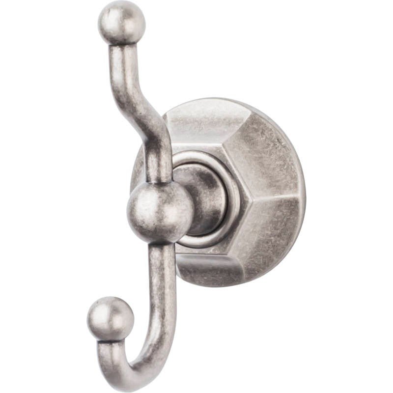 Top Knobs ED2APB antique pewter double robe hook
