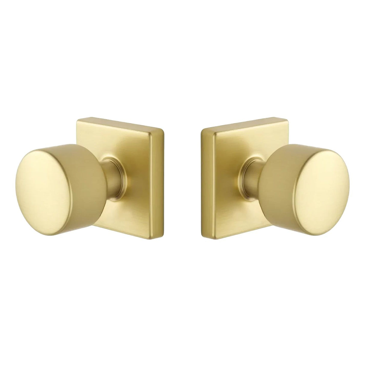 Expressions by Emtek EE3110PGMB Passage Lock with Page Knob and Square Rose in Satin Brass