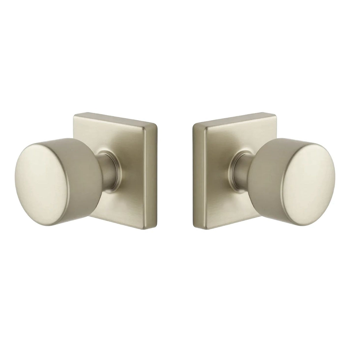 Expressions by Emtek EE3110PGMB Passage Lock with Page Knob and Square Rose in Satin Nickel