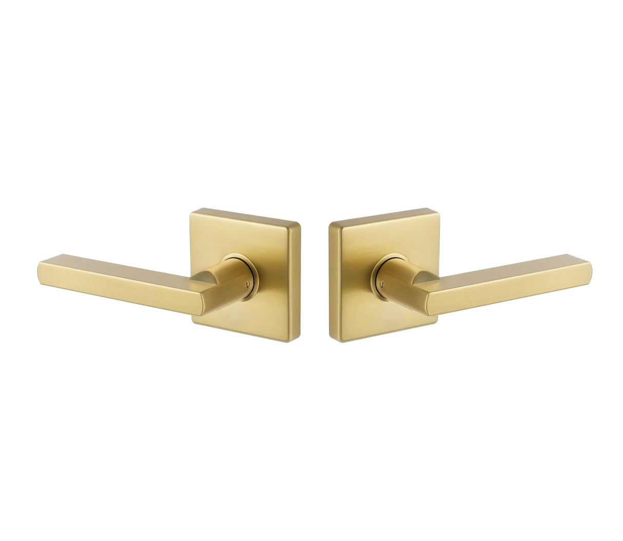 Expressions by Emtek EE3120CLPMB Passage Lock with Clapton Lever and Square Rose in Satin Brass