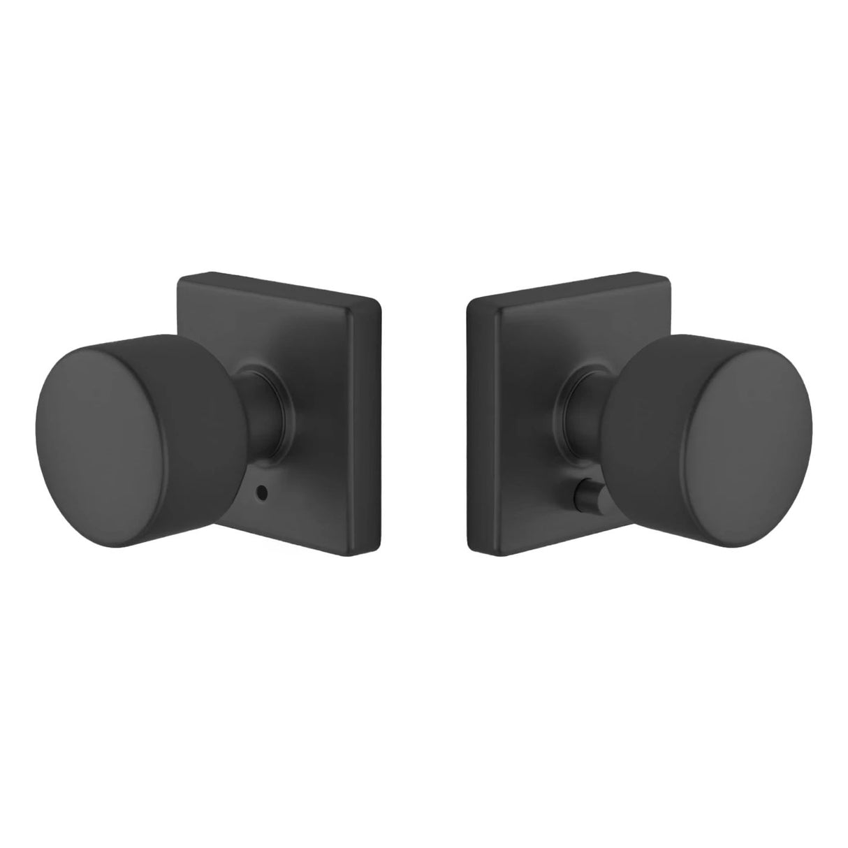 Expressions by Emtek EE3210PGMB Privacy Lock with Page Knob and Square Rose in Matte Black