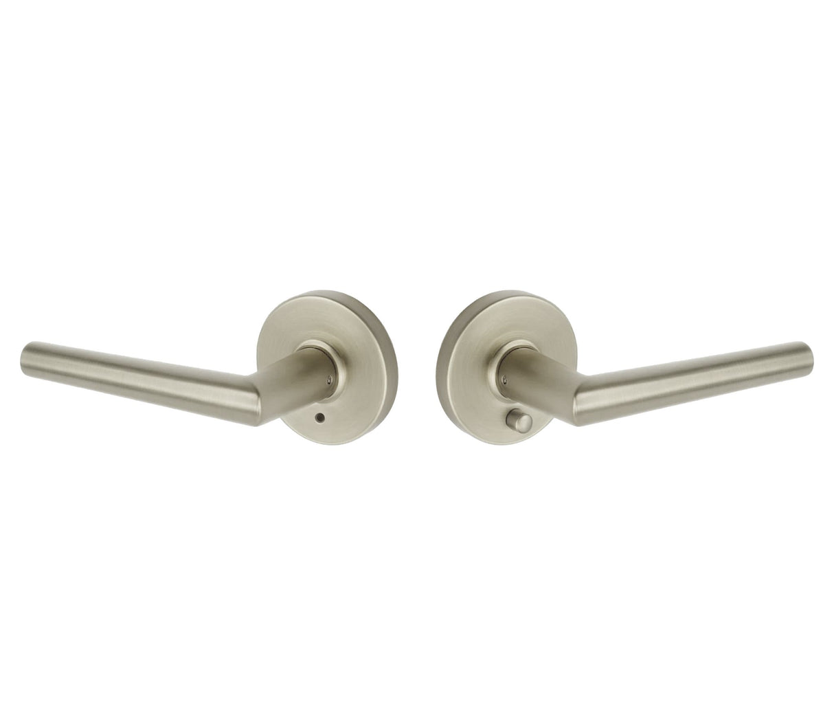 Expressions by Emtek EE3220LENMB Privacy Lock with Lennon Lever and Round Rose in Satin Nickel