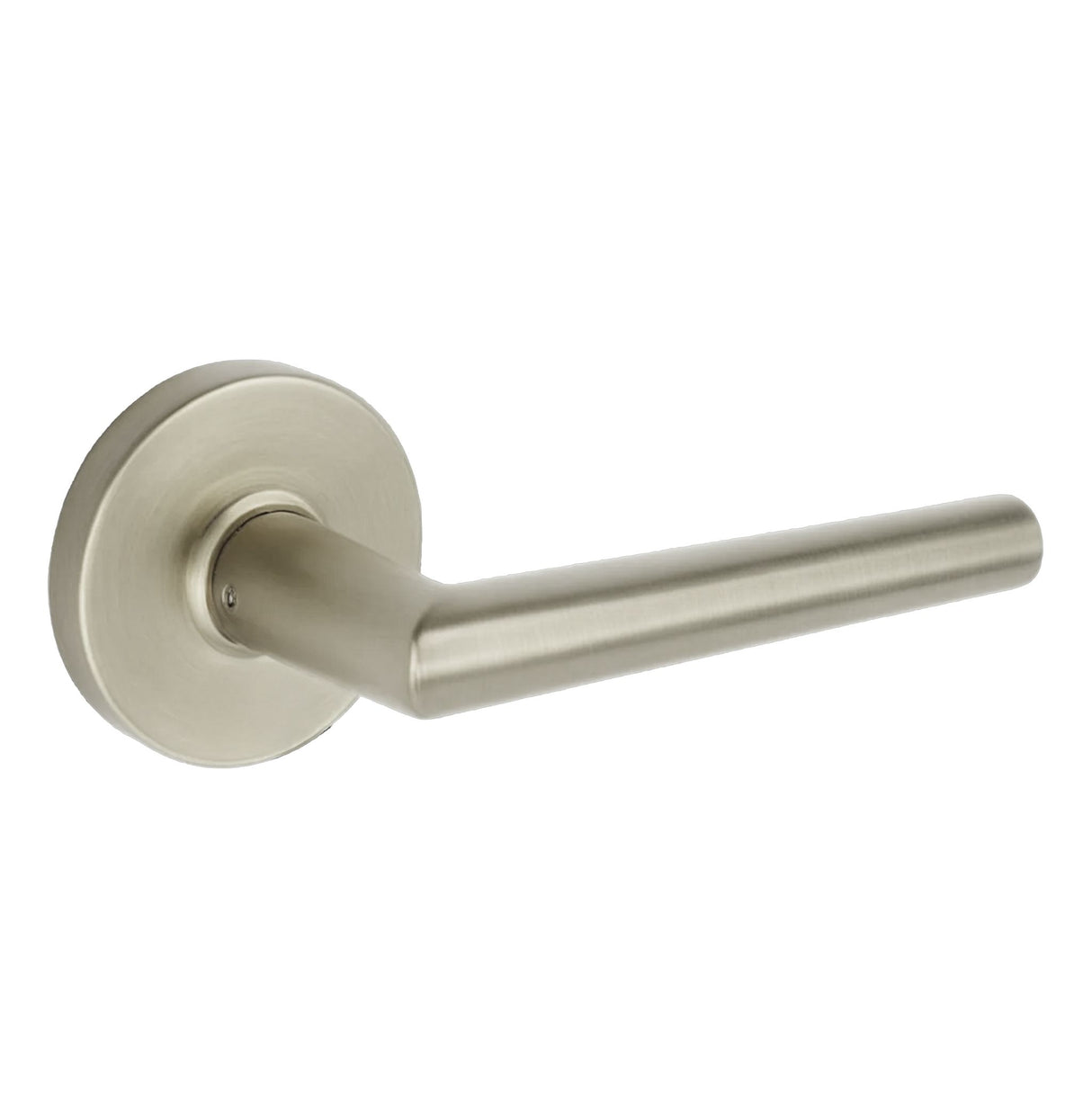 Expressions by Emtek EE3320LENMB Dummy Lock with Lennon Lever and Round Rose in Satin Nickel