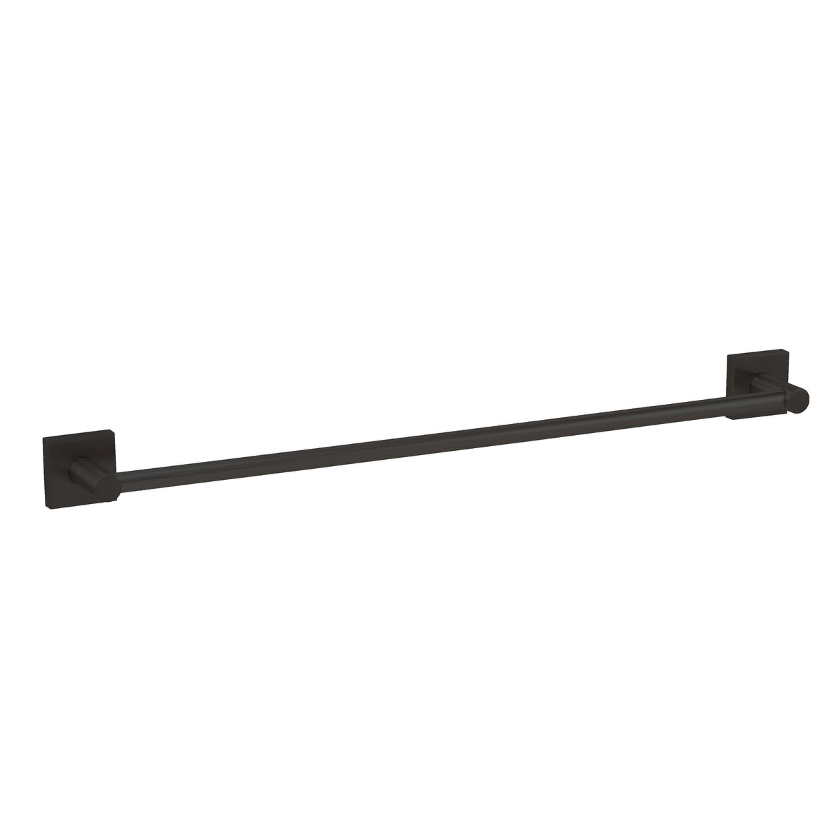 GEO GBA-EM2458 24" x 5/8" Modern Towel Bar with 2" x 2" Base - Matte Black