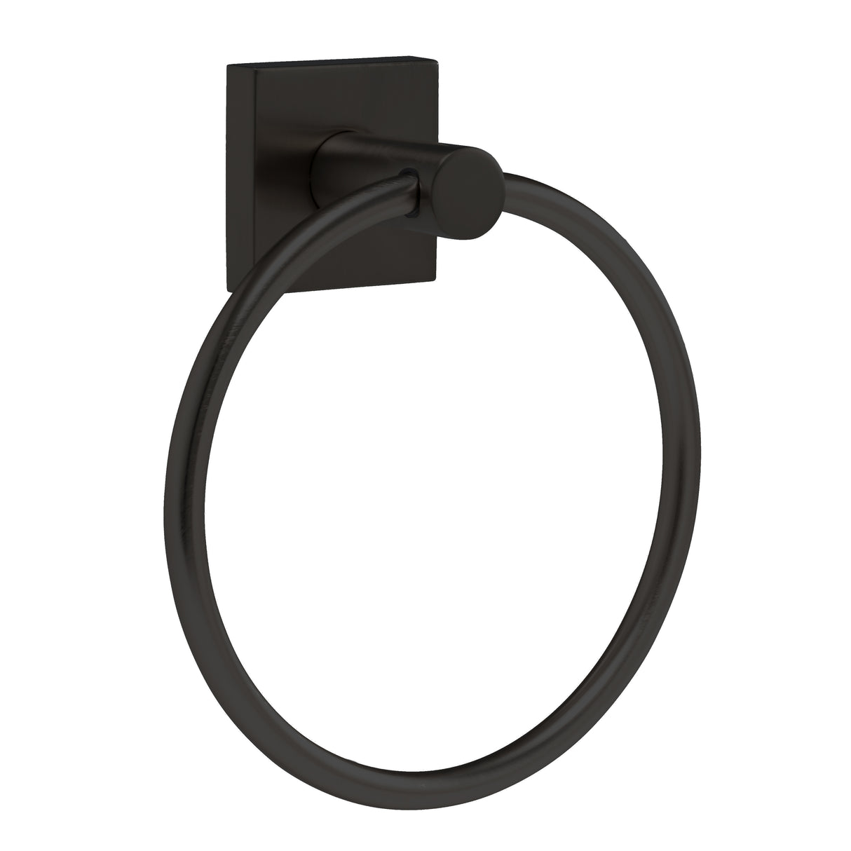 GEO GBA-EMCTR 6-9/16" Modern Metal Circle Towel Ring - Matte Black