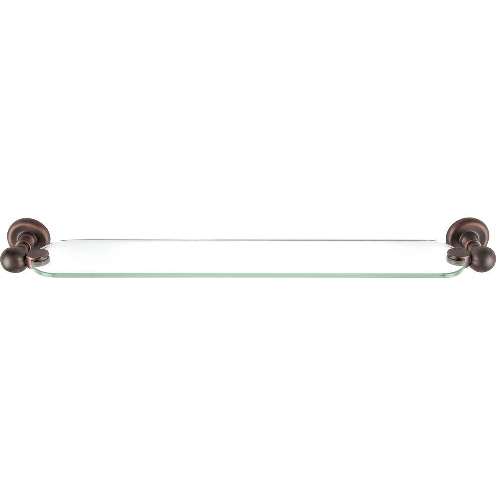 Atlas Homewares EMMSF-VB Emma glass shelf in polished brass, additional view