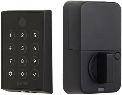 Emtek EMPowered2™ Bluetooth and WiFi Motorized Touchscreen Keyless Deadbolt with 2-3/8" and 2-3/4" Backset for 1-1/2" to 2-1/4" Door- Matte Black