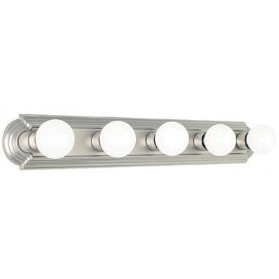 Sunset Lighting F3543-53 Five Light Vanity Satin Nickel