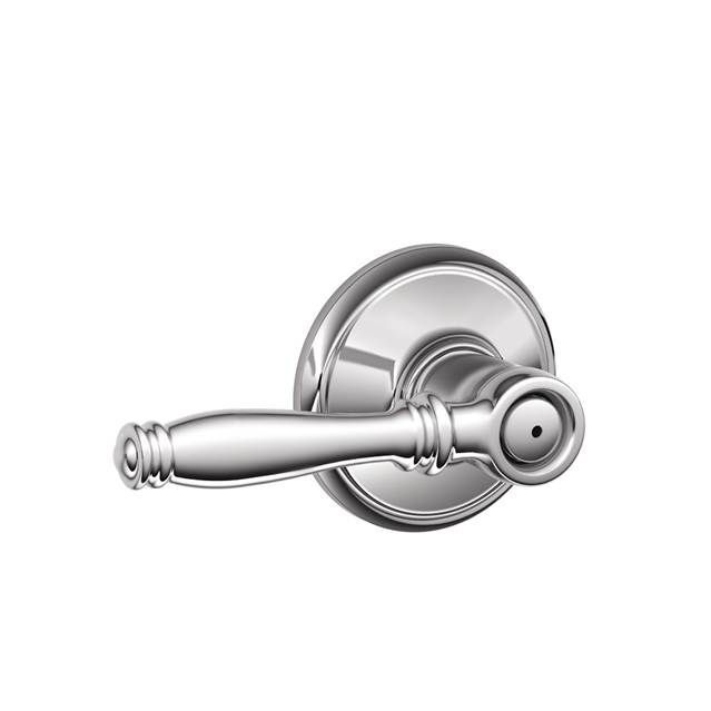 Schlage F40BIR625 F40BIR Birmingham Privacy Door Lever Bright Chrome