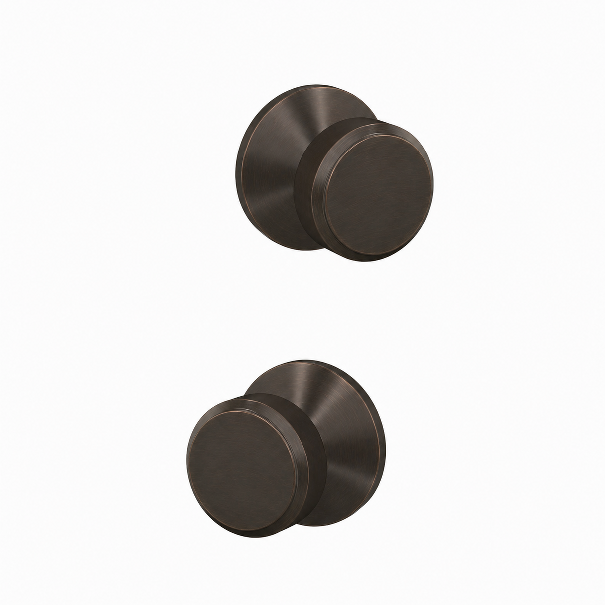 Schlage FC21BWE716KIN aged bronze passage & privacy door lever