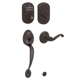 Schlage FE365-PLY-FLA-LH electronic keypad handleset