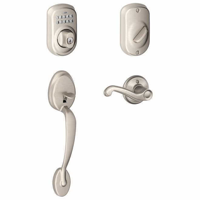 Schlage FE365-PLY-FLA-RH electronic keypad handleset