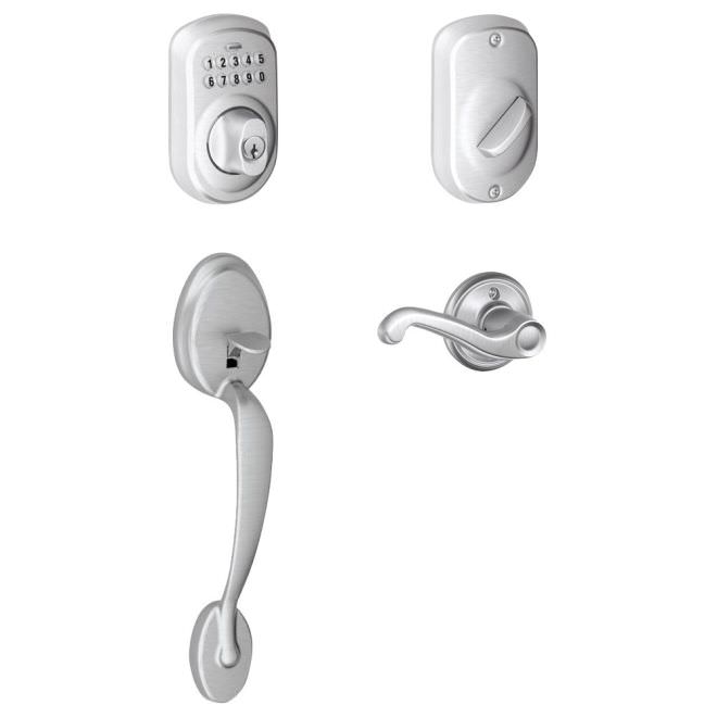 Schlage FE365-PLY-FLA-RH electronic keypad handleset