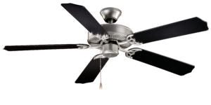 Vaxcel FN52288BS FN52288 52" Medallion Steel Ceiling Fan Flash Silver