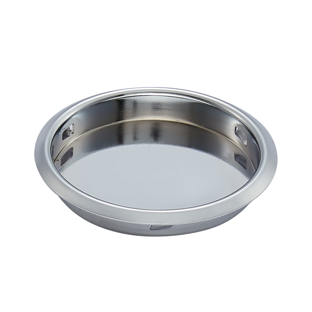 GEO GBH-FP218 2-1/8" Round Finger Pull with Snap In Installation - Polished Chrome