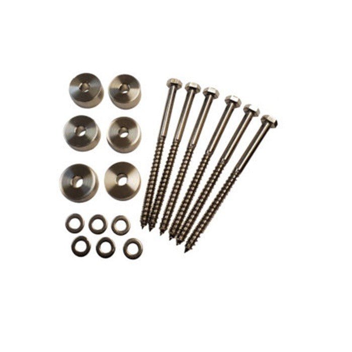 Orca Hardware FT-WASHER-6-SS satin stainless steel barn door component