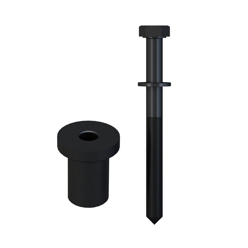 Orca Hardware FTST-SPACER-BL black barn door track spacer