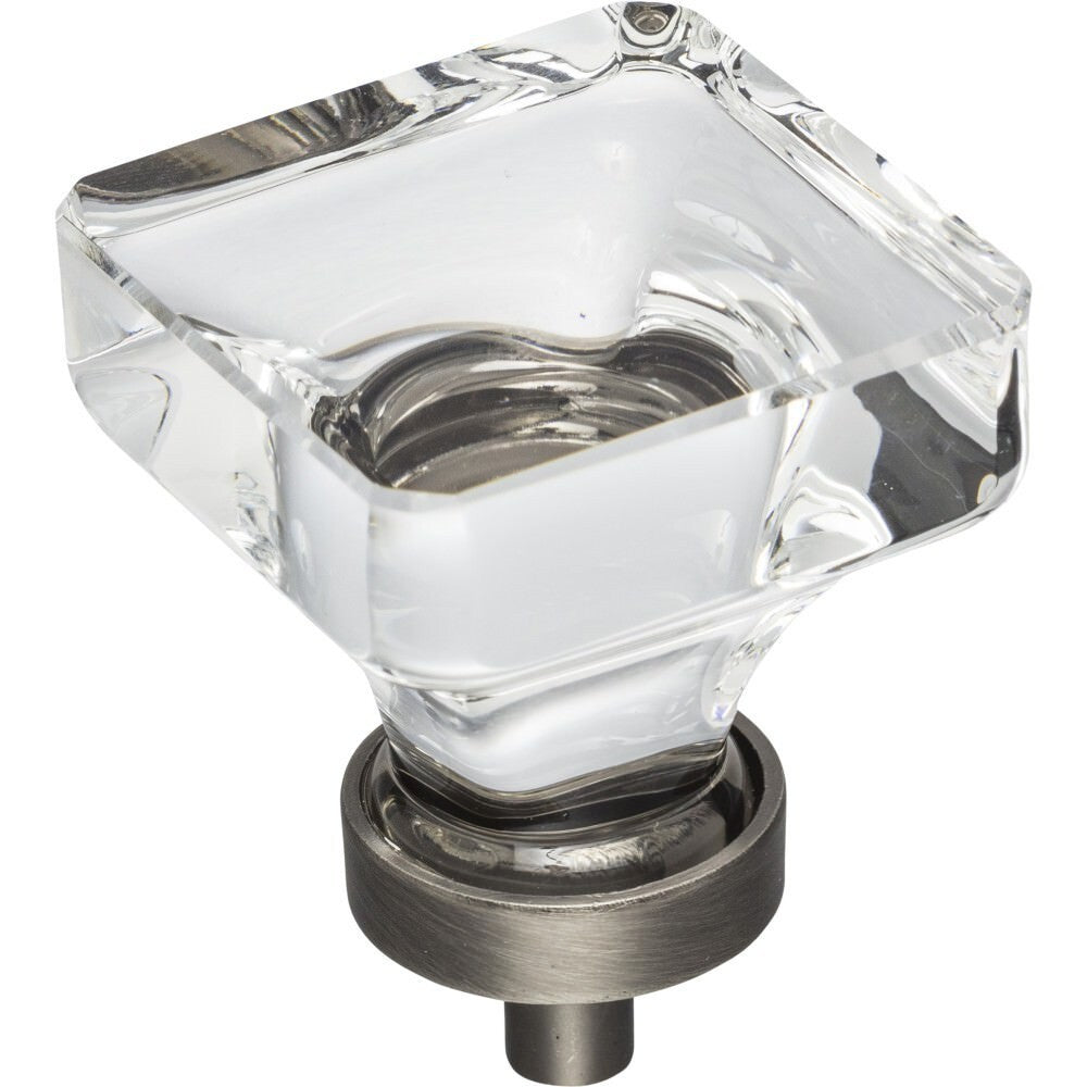 Jeffrey Alexander G140L-BNBDL Harlow cabinet knob in satin stainless, additional view