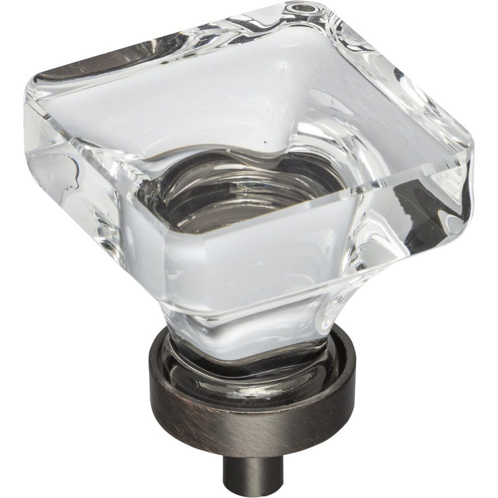 Jeffrey Alexander G140L-DBAC Harlow cabinet knob in satin stainless, additional view