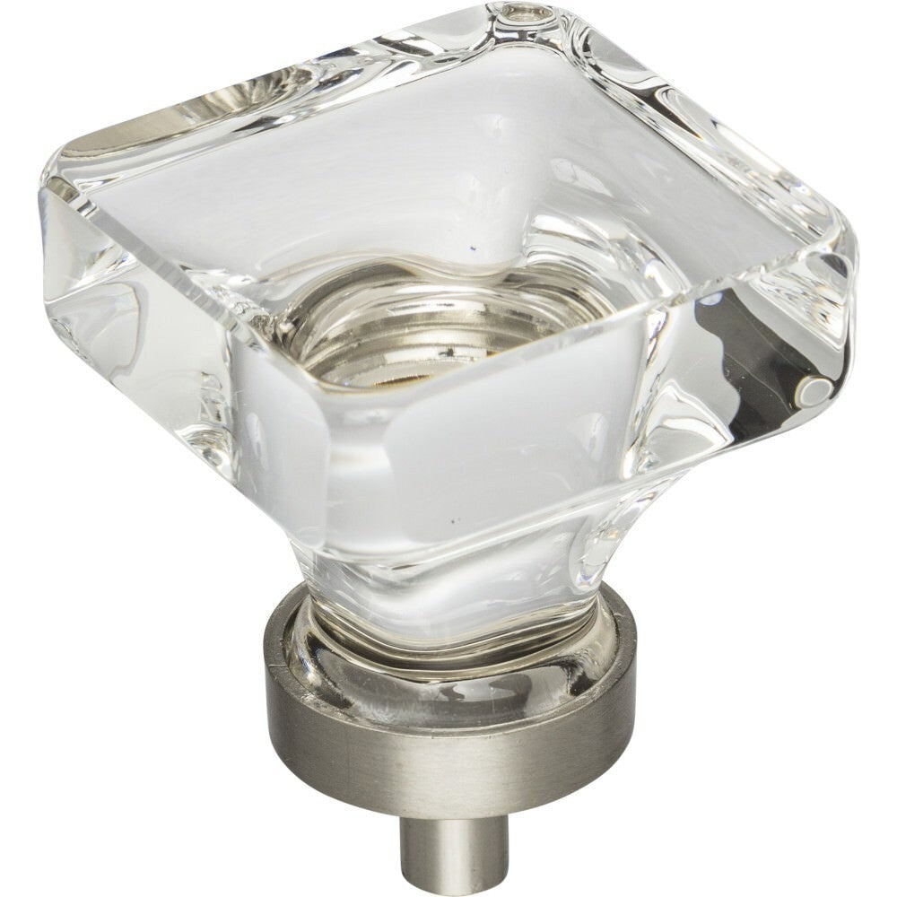 Jeffrey Alexander G140L-SN Harlow cabinet knob in satin stainless, additional view