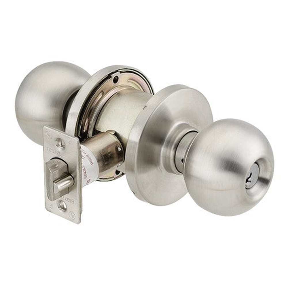 Cal-Royal GRB00-US32D satin stainless steel keyed entry door knob