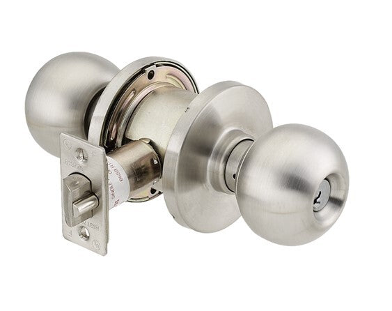 Cal-Royal GRB00-US32D Grade 1 Entry Knob Lockset with 2-3/4" Backset