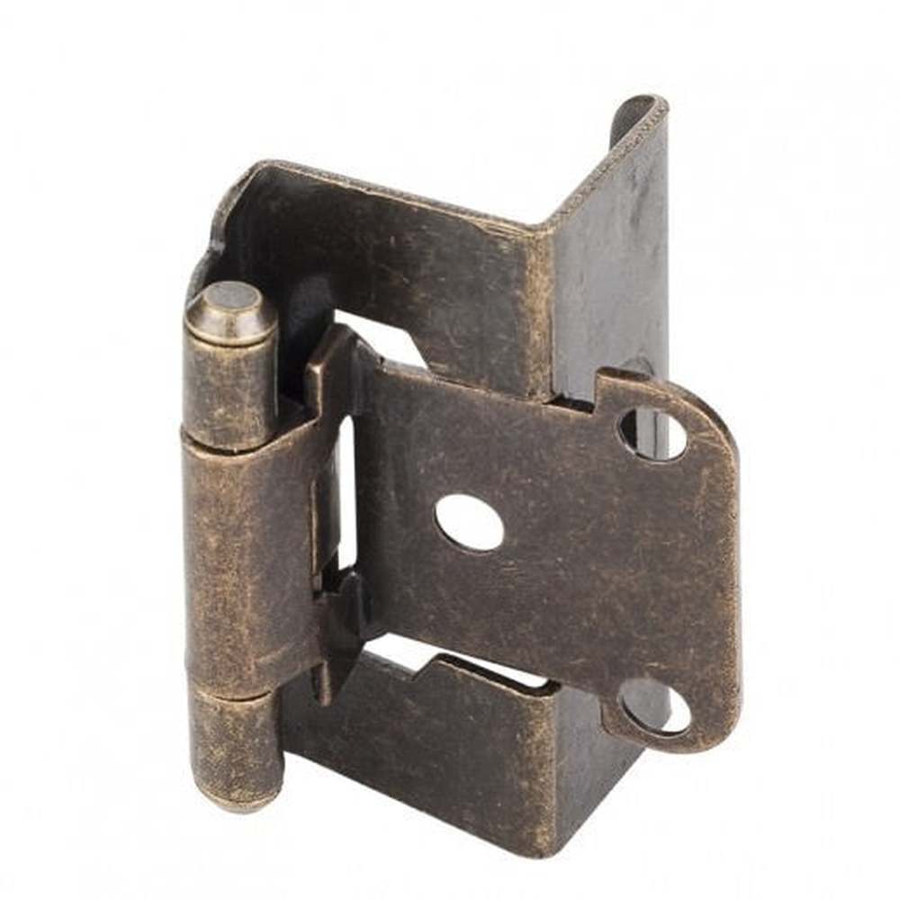 Hardware Resources H6541AB brushed antique brass self closing hinge