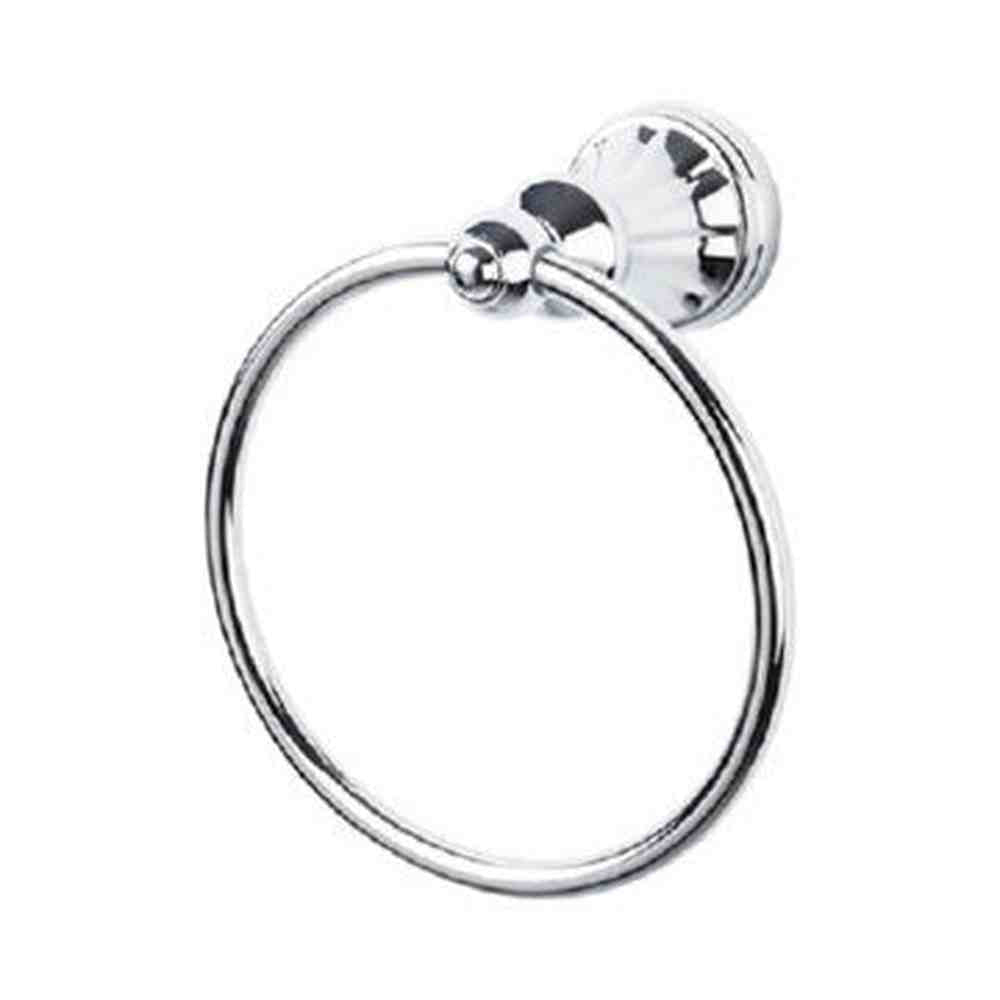 Top Knobs HUD5PC polished chrome towel ring
