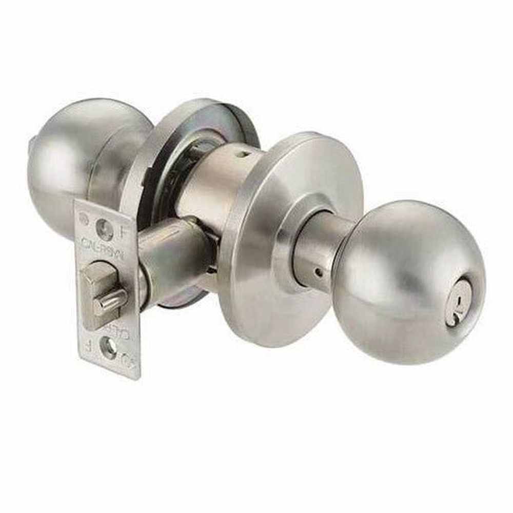 Cal-Royal ICBA00-32D satin stainless steel keyed entry door knob