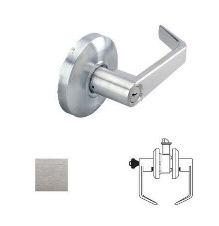 Cal-Royal ICSL03-26D-2-3/8 satin chrome classroom door lever