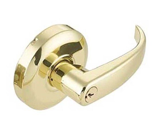Cal-Royal ICSL03-3 bright polished brass classroom door lever