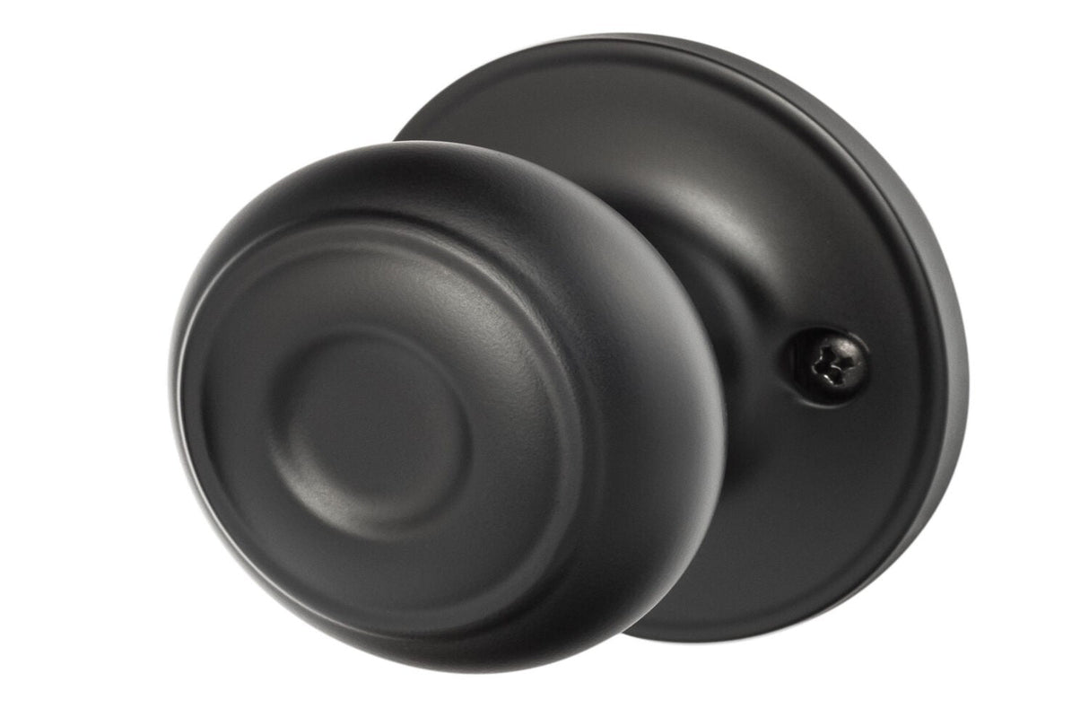 Sure-Loc JN101 FBL flat black passage door knob
