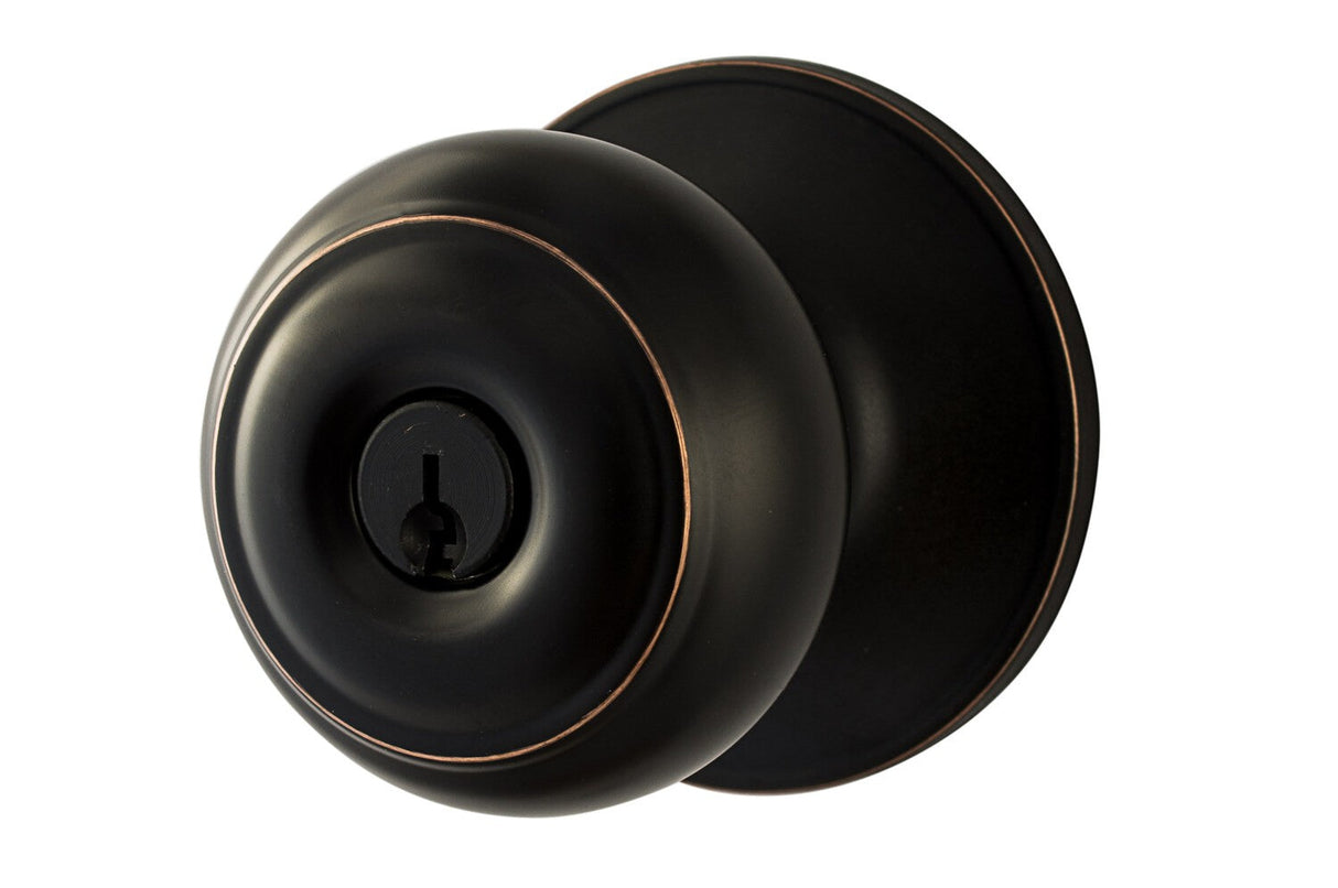 Sure-Loc JN107 11P vintage bronze keyed entry knob