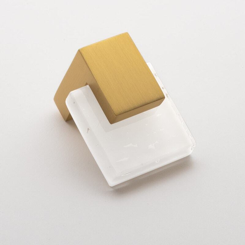 Sietto K-1201-SB satin brass cabinet knob