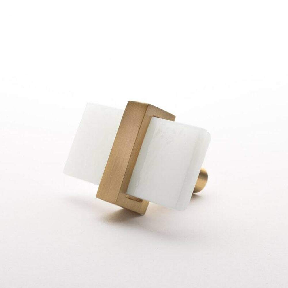 Sietto K-1901-SB satin brass cabinet knob