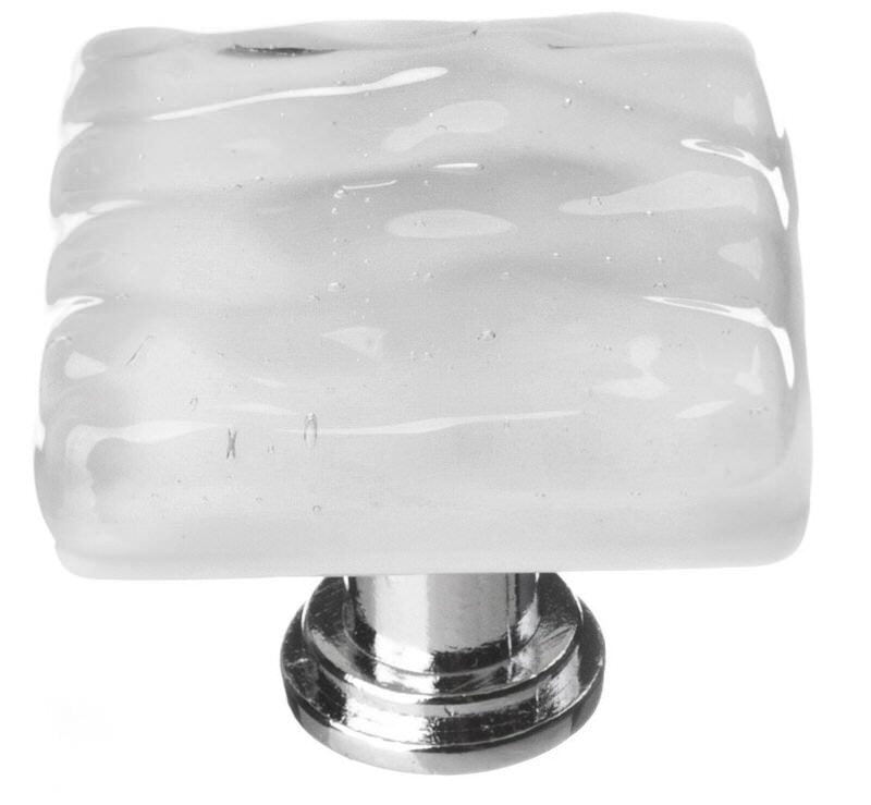Sietto K-204-PC polished chrome square cabinet knob